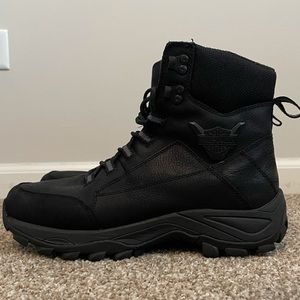 Men’s Harley-Davidson All Black Leather Riding Boots (Size 8 1/2)